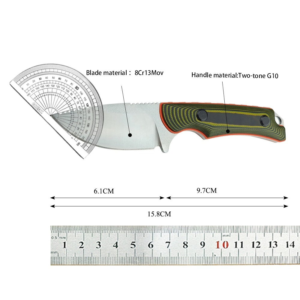 15017 Hiking Backpacking Trekk - Bushcraft Knife Fixed ulasan dan harga
