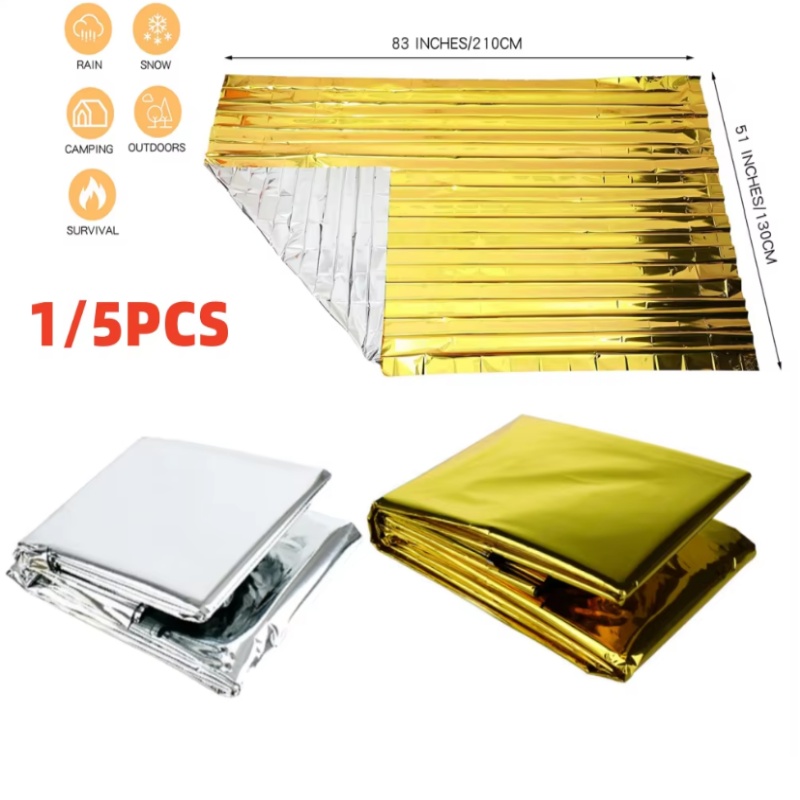 130x210cm Heavy‑Duty Mylar Foi - Survival Blanket Reflective ulasan dan harga