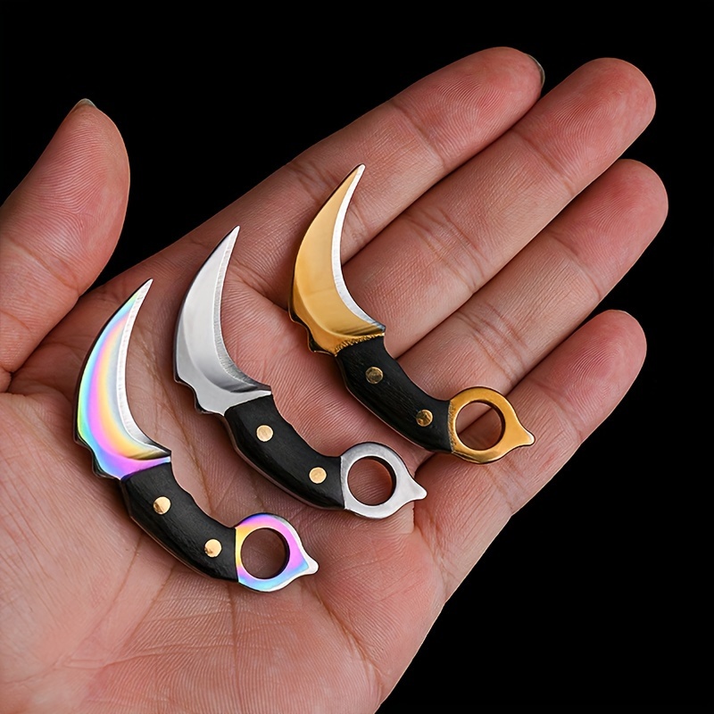 Mini Knife Keychain Pocket Kni - Bushcraft Knife Fixed ulasan dan harga