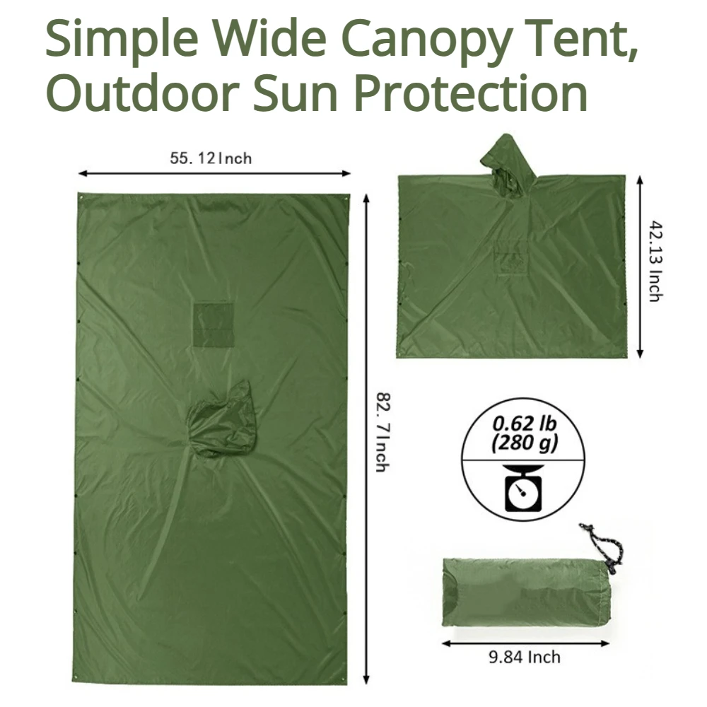 2026 For Camping Hiking 3-in-1 - Emergency Poncho Rain ulasan dan harga