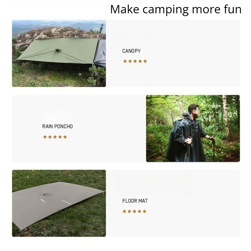 2026 For Camping Hiking 3-in-1 - Emergency Poncho Rain ulasan dan harga